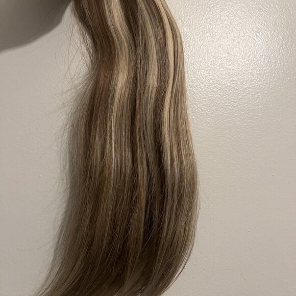 Hair Extensions Human Hair Mixed Golden Brown